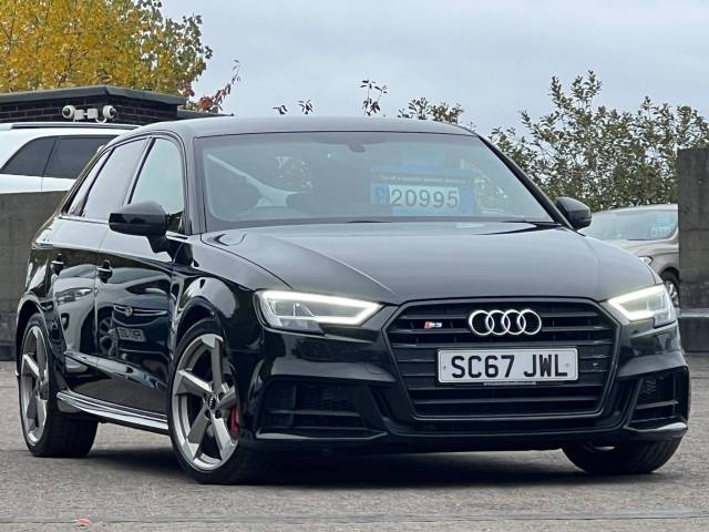 Audi S3 2.0 S3 TFSI Quattro Black Edition 5dr S Tronic Hatchback Petrol BLACK