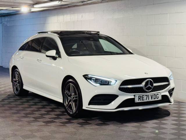 Mercedes-Benz CLA 1.3 CLA 250e AMG Line Premium Plus 5dr Tip Auto Estate Petrol / Electric Hybrid WHITE