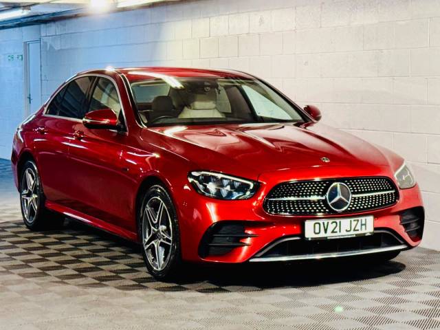 Mercedes-Benz E Class 2.0 E300de AMG Line Edition 4dr 9G-Tronic Saloon Diesel Parallel PHEV RED