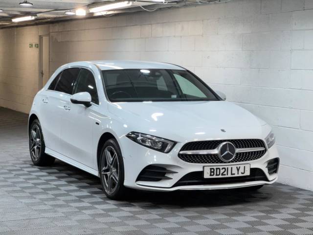 Mercedes-Benz A Class 1.3 A250e AMG Line Premium 5dr Auto Hatchback Petrol / Electric Hybrid WHITE