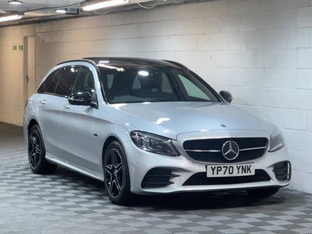 Mercedes-Benz C Class 2.0 C300de AMG Line Night Ed Premium + 5dr 9G-Tronic Estate Diesel Parallel PHEV SILVER