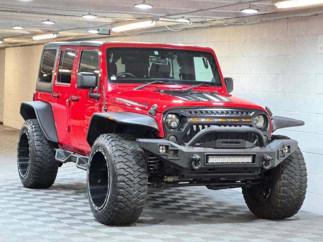 Jeep Wrangler 3.6 V6 Sahara SUV 4dr Petrol Auto 4WD Euro 6 (280 bhp) SUV Petrol Red